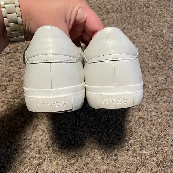 Vince Fulton Sneakers SZ 9.5 White Leather Classic Work Shoes EU 43 Business EUC - Picture 6 of 10